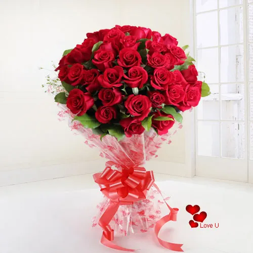Valentines Day Red Roses Bouquet