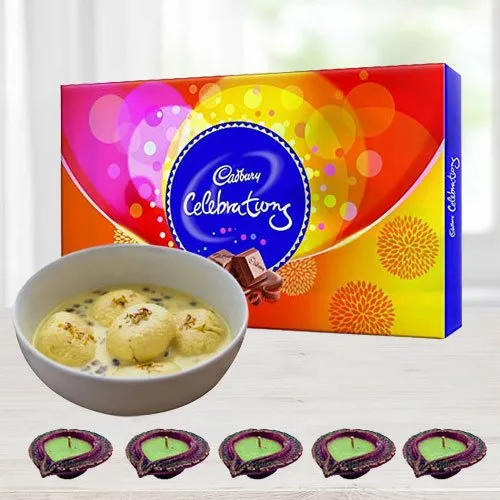 Ras malai n Cadbury Chocolates for Diwali
