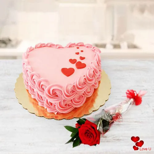 Lovers Delight Strawberry Cake