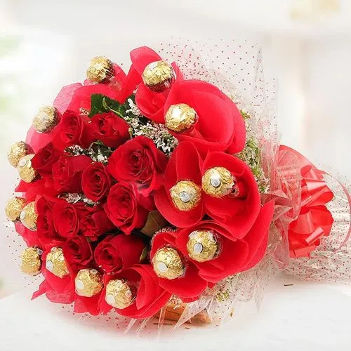 Rosy Rocher Bouquet