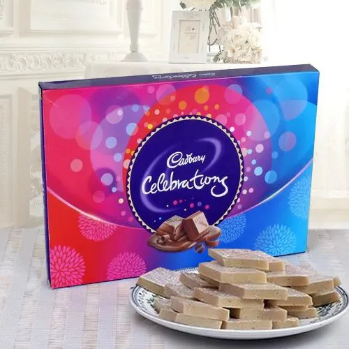 Book Online Combo of Haldiram Kaju Katli with Cadbury Celebration