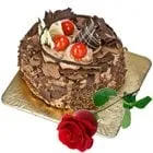 Buy Chocolate Cake N Red Rose