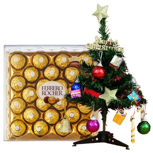 Amazing Ferrero Rocher Chocolate with Christmas Tree N Decor