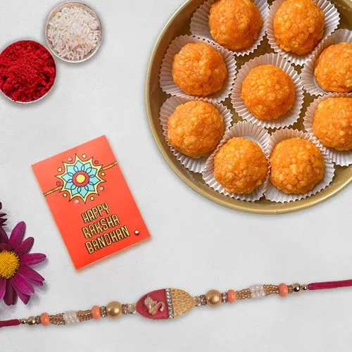 Rakhi with Pure Ghee Laddoo