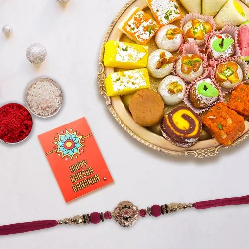 Rakhi with Assorted Sweets