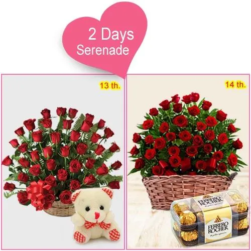 Send V Day Special 2-Day Serenade Gift for Lady Love