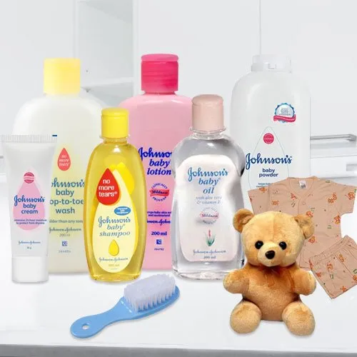 Buy Johnson Baby Care Pack with Teddy