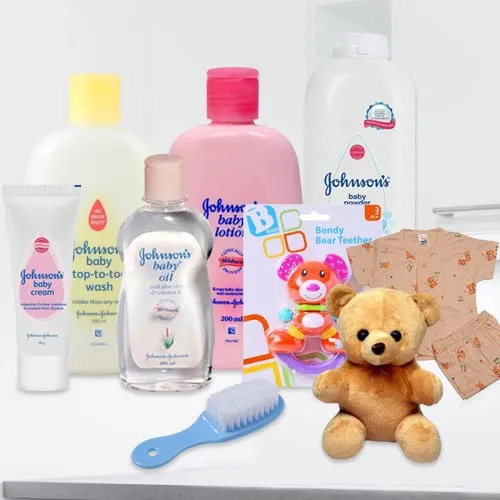 Shop for Johnson Baby Care Gift Combo with Teddy