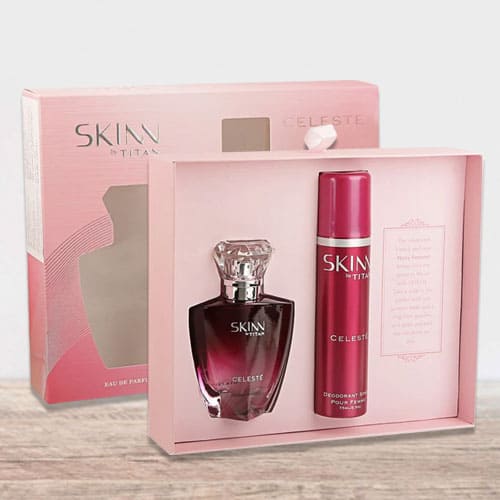 Online Skinn Celeste Coffret Set of Perfume N Deo for Men N Women