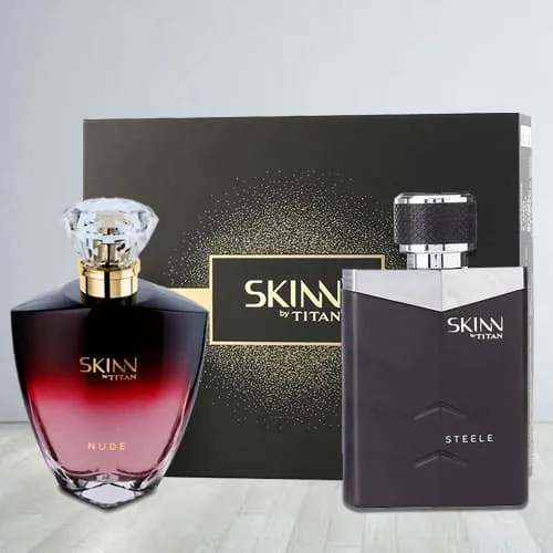 Deliver Titan Skinn Nude and Steele Fragrances Pair