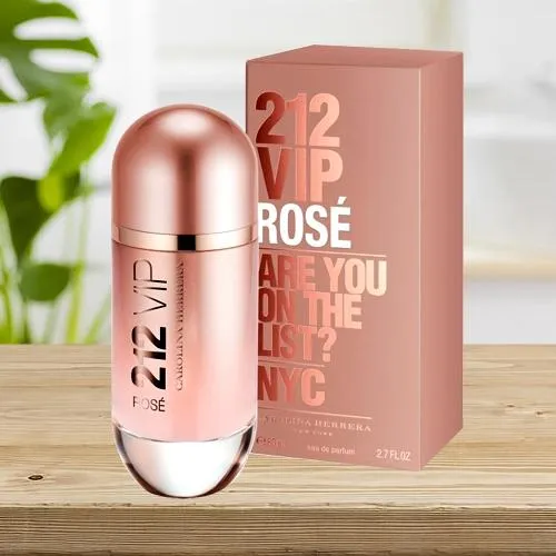 Remarkable Present of Carolina Herrera 212 VIP Rose Eau De Perfume for Ladies