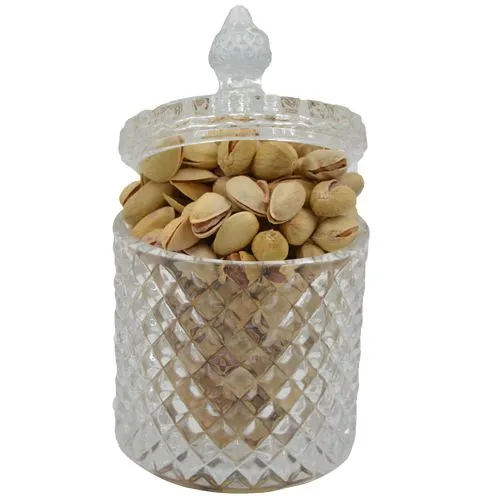 Shop for Pistachio in Glass Jar with Fancy Lid Online