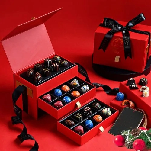 Deliver Coverture Chocolate New Year n Christmas Gift Pack
