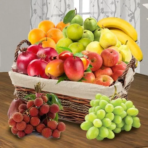Basket of Juicy Fruits for your Mother
