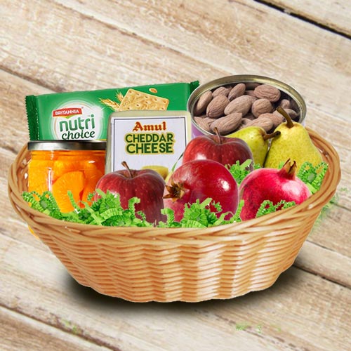 Fresh Fruit Basket to India Gift Basket 2022 Cheap Delivery in India