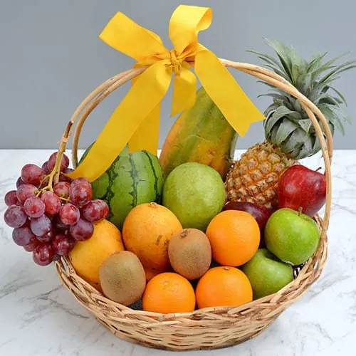 Mouth-Watering Fresh Fruits Gift Basket