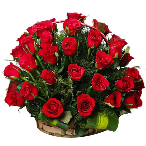 Deliver Archangelic Red Roses Arrangement