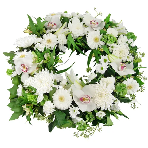 Deliver Mixed Flowers Wreath Online