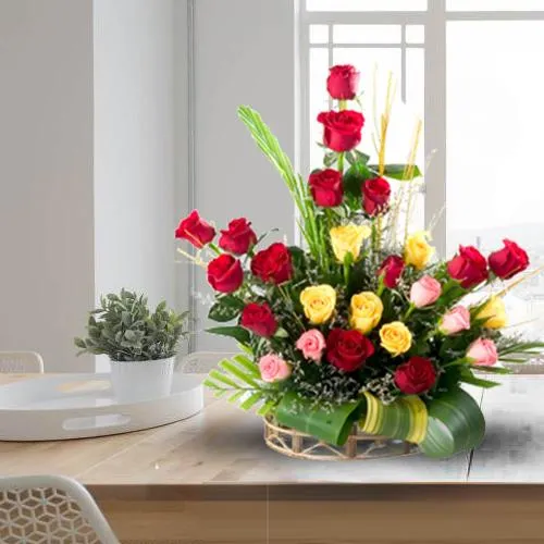 Send Mixed Roses Arrangement