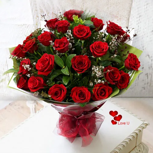 Order Dutch Roses Bouquet for V Day