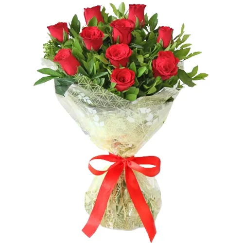 For V-day Surprise Buy Red Roses Bouquet Online