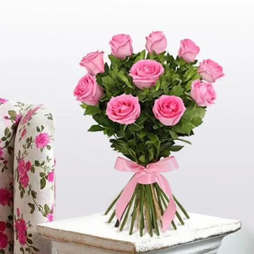 Online Bouquet of Pink Roses