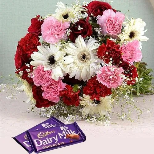 Gift Blossom of Olio with Dairy Milk Chocolate