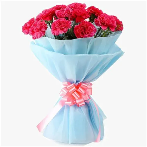 Send Pink Carnations Bouquet