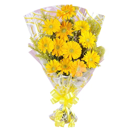 Shop Online Yellow Gerberas Bouquet