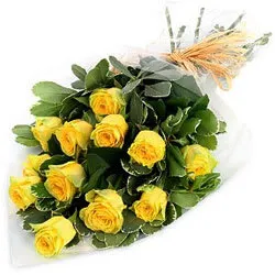 Online Delivery of Yellow Roses Bunch to India