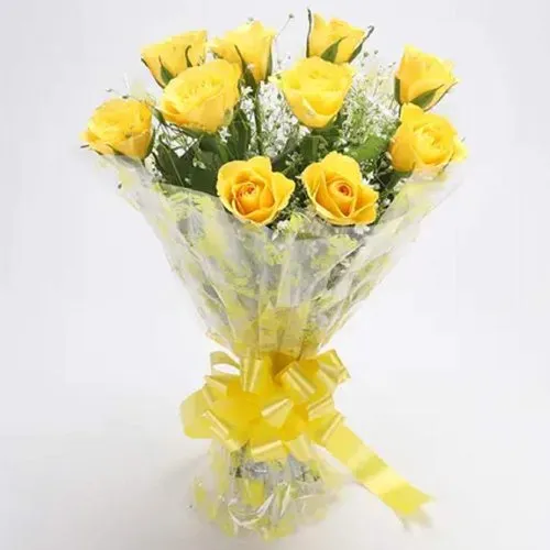 Send Yellow Roses Bunch Online