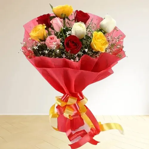 Stunning Assorted Roses Bunch