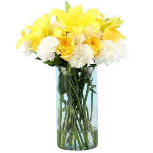 Send Mixed Flowers Vase Arrangement