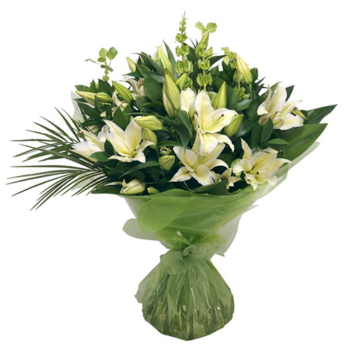 Good Looking Bouquet of White Lilies