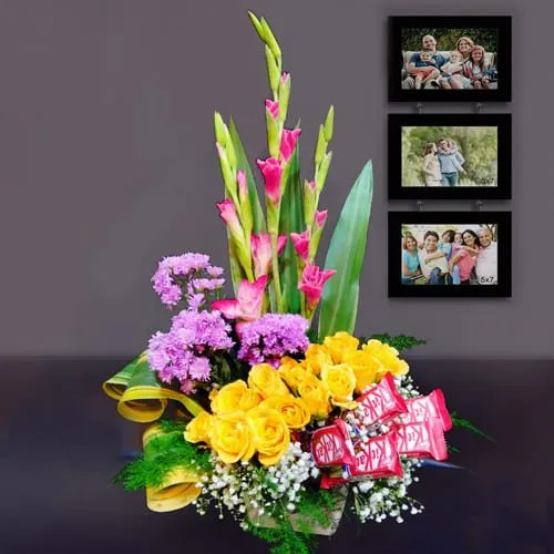 Deliver Mixed Flowers Arrangement