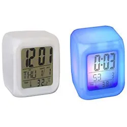 Order Cube Shaped Colorful Alarm Clock