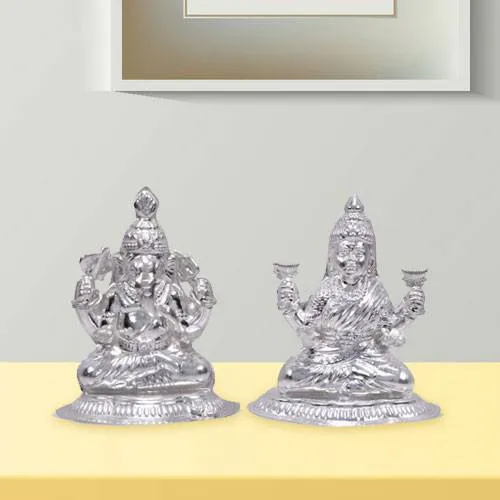 Order Silver Laxmi Ganesha