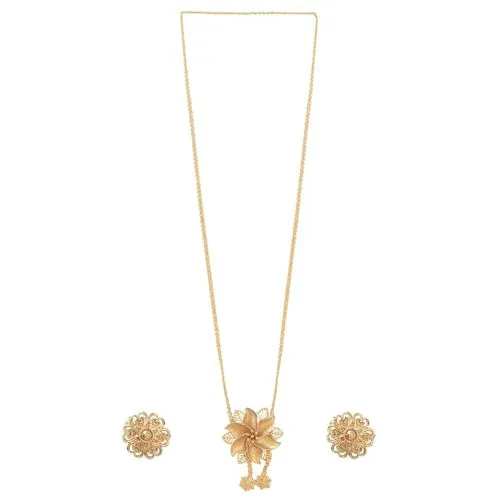 Elegant Gold Necklace Set for Online Delivery