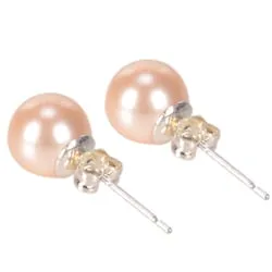 Shop for Pink Pearl Tops Earring Set