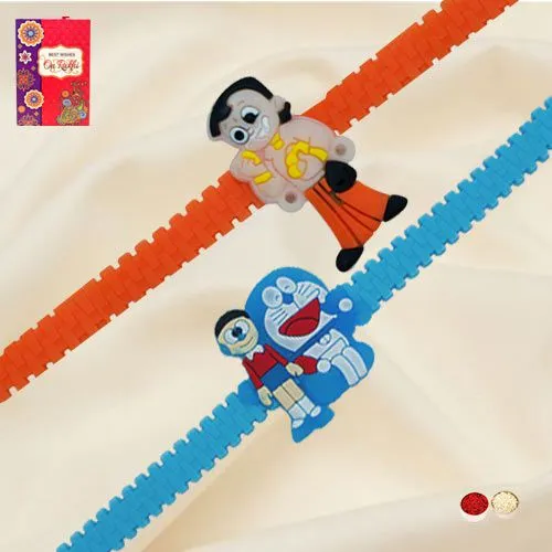 Amazing Chota Bheem with Doraemon Rakhi