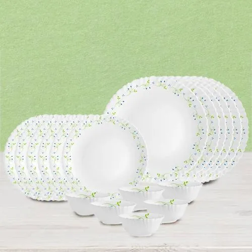 Mesmerizing Cello Opalware Tropical Lagoon Dinner Set