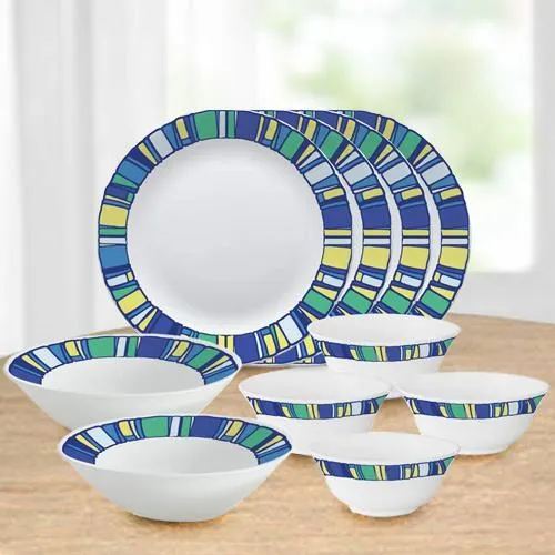 Stylish Larah by Borosil Tiara Series Opalware Dinner Set