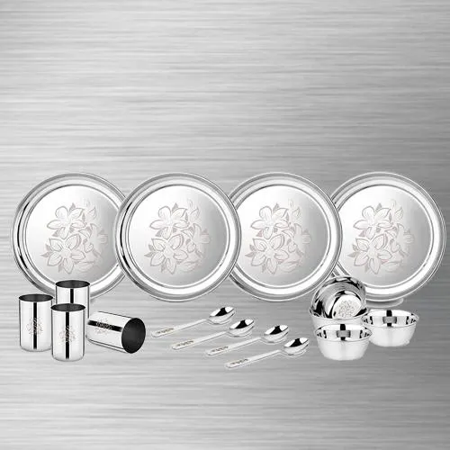 Mesmerizing Classic Essentials Stainless Steel Dinner Set