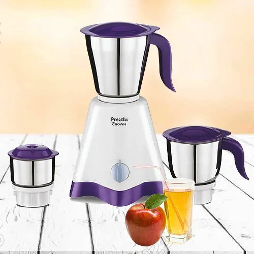 Exciting White n Purple Mixer Grinder from Preethi