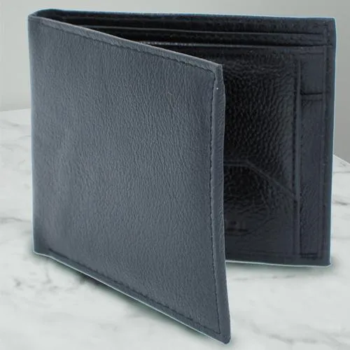 Wonderful Black Color Leather Wallet for Men