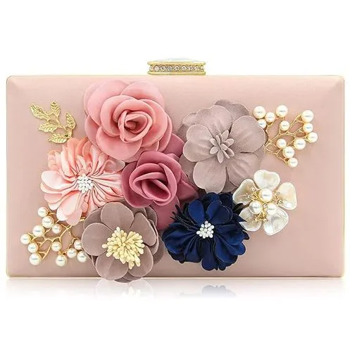 Elegant Floral Evening Clutch  Perfect for Any Occasion