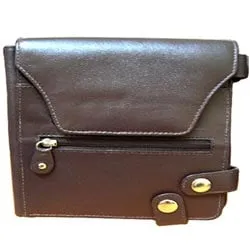 Shop for Brown Leather Purse for Ladies with Security Clutches