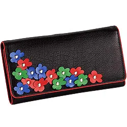 Shop for Leather Flower Design Wallet from Leather Talks