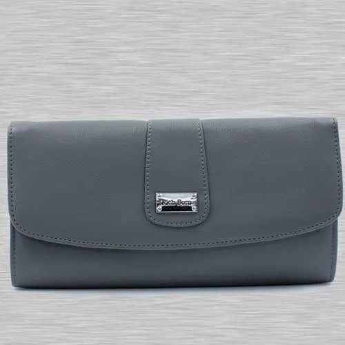 Attractive Grey Color Leather Handbag for Her