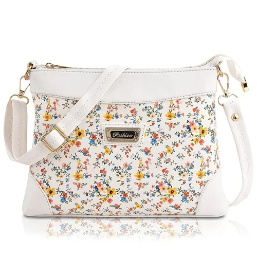 FIESTO FASHION Floral Printed PU Leather Ladies Handbag